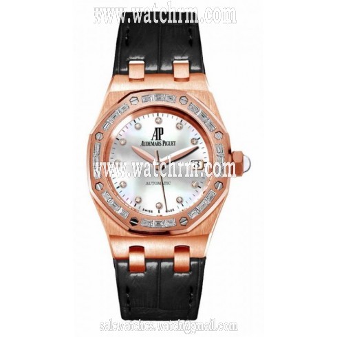 Audemars Piguet Royal Oak Mother of Pearl Diamond Ladies Watch 77331OR.ZZ.D002CR.01