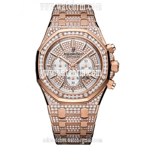 Audemars Piguet Royal Oak Offshore 18K Pink Gold Diamond Ladies Watch 26322OR.ZZ.1222OR.01