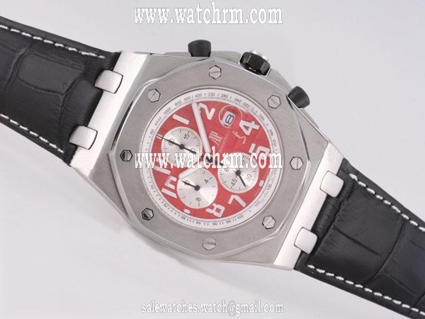 Audemars Piguet Royal Oak Offshore 26020ST.OO.D001IN.01.A Red Dial Automatic Round Watch