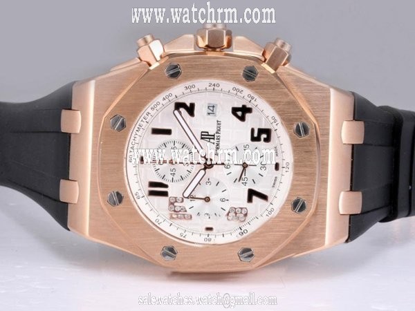 Audemars Piguet Royal Oak Offshore 26020ST.OO.D001IN.02.A Mens Round Rose Gold Case Watch