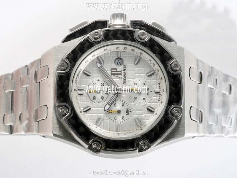 Audemars Piguet Royal Oak Offshore 26030I0.OO.D001IN.01 42mm White Dial Automatic Watch