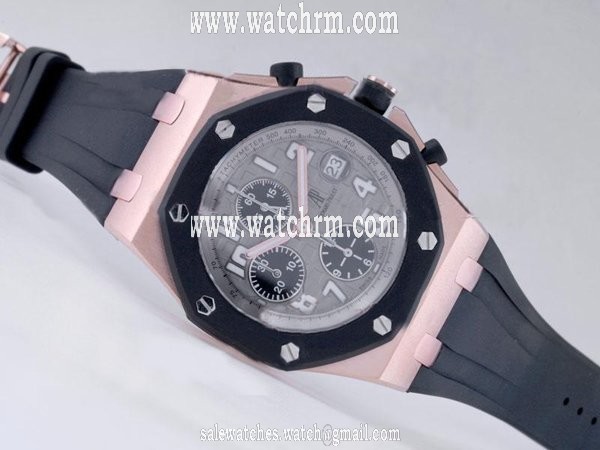 Audemars Piguet Royal Oak Offshore 26034TS.00.D001IN.01 Mens Rose Gold Case 44mm Watch