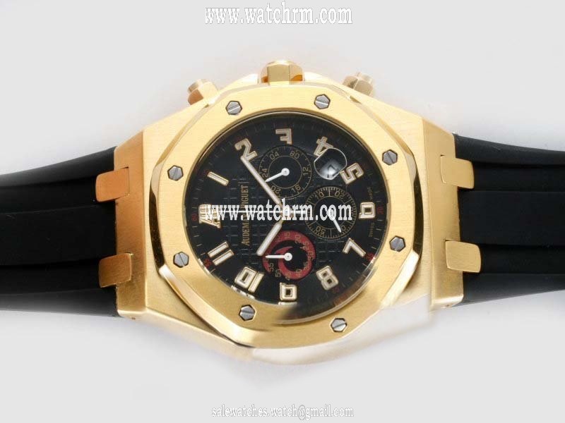 Audemars Piguet Royal Oak Offshore 26040ST.OO.D002CA.01 Black Dial Round Watch
