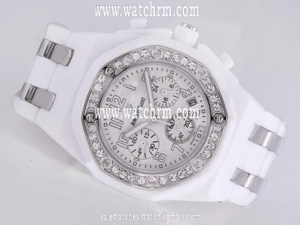 Audemars Piguet Royal Oak Offshore 26048SK.ZZ.D010CA.01 Automatic White Dial Round Watch