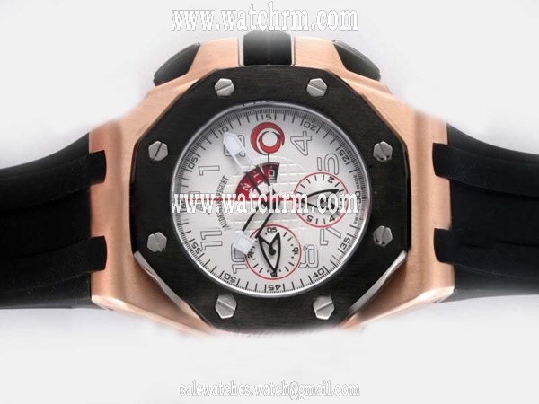 Audemars Piguet Royal Oak Offshore 26062OR.OO.A002CA.01 Round Black Rubber Strap Mens Watch
