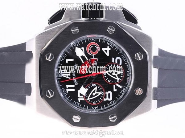 Audemars Piguet Royal Oak Offshore 26062PT.OO.A002CA.01 Mens Black Rubber Strap 44mm Watch
