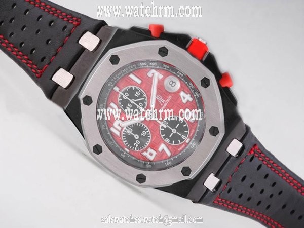 Audemars Piguet Royal Oak Offshore 2619005.00.D003CU.01 Red Dial 44mm Stainless Steel Case Watch