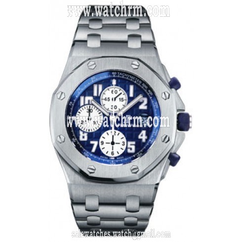 Audemars Piguet Royal Oak Offshore Automatic Chronograph Blue Dial Titanium Men's Watch 26170TI.OO.1000TI.04