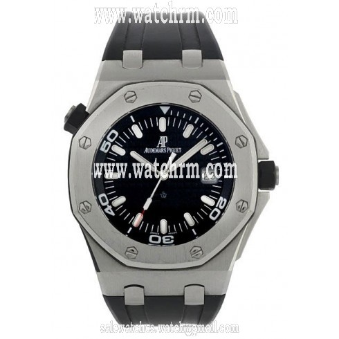 Audemars Piguet Royal Oak Offshore Black Dial Black Rubber Automatic Men's Watch 15340STOOD002CA01