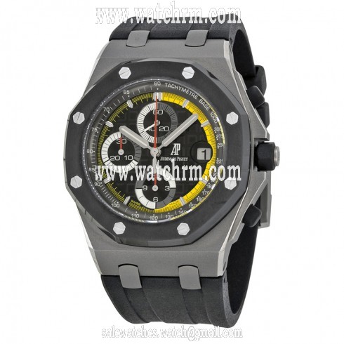 Audemars Piguet Royal Oak Offshore Black Dial Rubber Men's Watch 26207IO.OO.A002CA.01