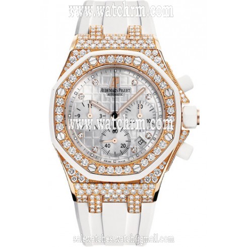 Audemars Piguet Royal Oak Offshore Diamond Chronograph 18 kt Rose Gold Ladies Watch 26092OK.ZZ.D010CA.01