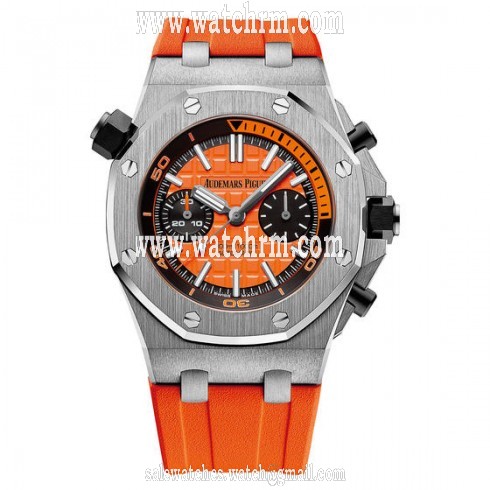 Audemars Piguet Royal Oak Offshore Diver Orange Dial Automatic Men's Chronograph Watch 26703ST.OO.A070CA.01