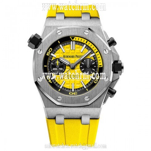 Audemars Piguet Royal Oak Offshore Diver Yellow Dial Automatic Men's Watch 26703ST.OO.A051CA.01