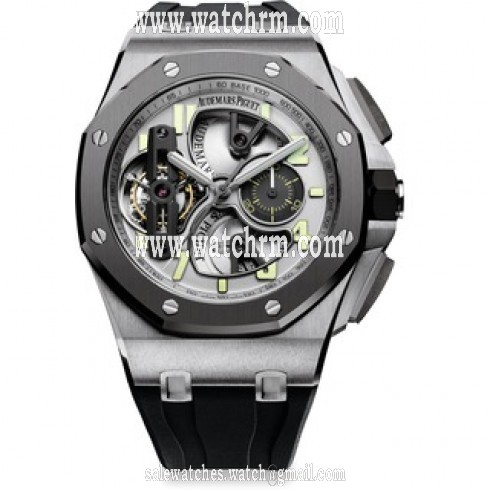 Audemars Piguet Royal Oak Offshore Silver Dial Men's Hand Wind Watch 26387IO.OO.D002CA.01