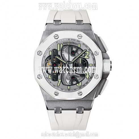 Audemars Piguet Royal Oak Offshore Tourbillion Silver Dial Automatic Men's Watch 26387IO.OO.D010CA.01
