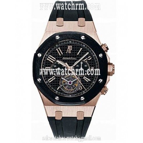 Audemars Piguet Royal Oak Offshore Tourbillon Chronograph 18 kt Rose Gold Men's Watch 26257OK.OO.D002CA.01