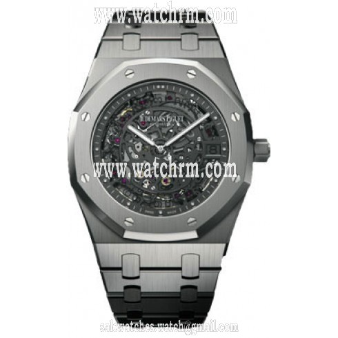 Audemars Piguet Royal Oak Openworked Extra-Thin Automatic Platinum 950 Men's Watch 15203PT.OO.1240PT.01