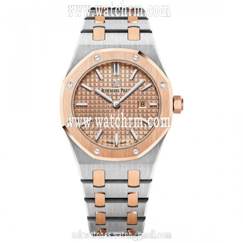 Audemars Piguet Royal Oak Pink Gold Dial Ladies 18 Carat Pink Gold Watch 67650SR.OO.1261SR.01
