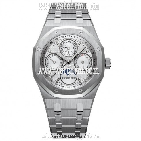 Audemars Piguet Royal Oak Prepetual Calendar Silver Dial Automatic Men's Watch 26574ST.OO.1220ST.01