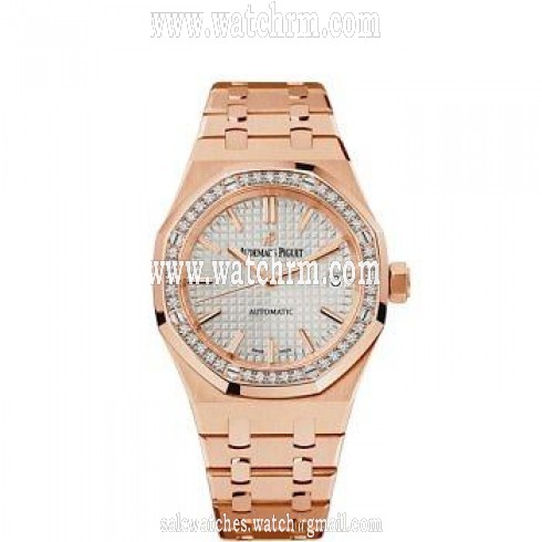 Audemars Piguet Royal Oak Silver Dial Automatic Ladies Watch 15452OR.ZZ.1258OR.01