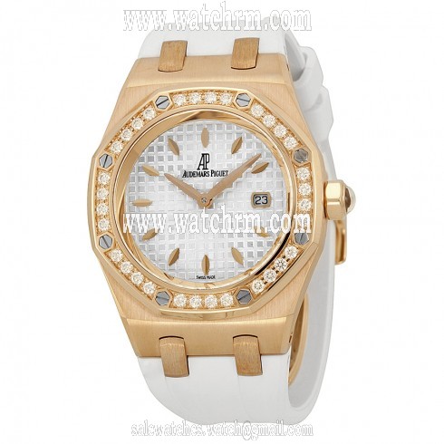 Audemars Piguet Royal Oak Silver Dial Ladies Watch 67621ORZZD010CA01