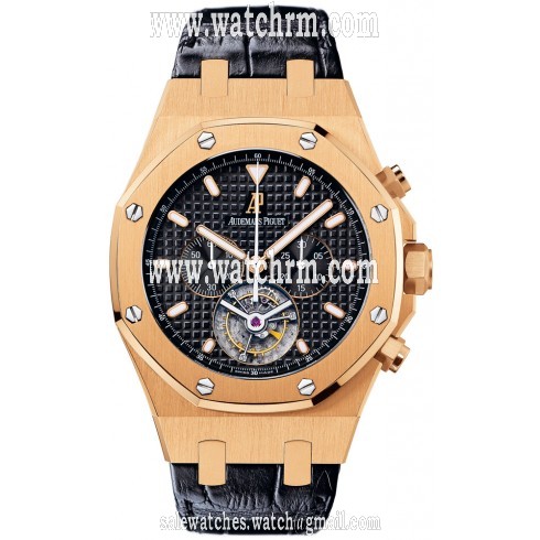 Audemars Piguet Royal Oak Tourbillon Chronograph 18 kt Rose Gold Men's Watch 25977OR.OO.D002CR.01