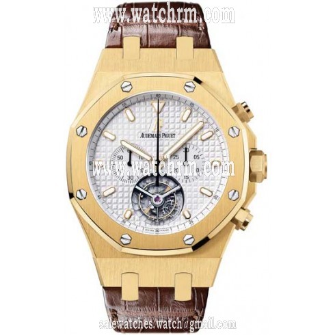 Audemars Piguet Royal Oak Tourbillon Chronograph 18 kt Yellow Gold Men's Watch 25977BA.OO.D088CR.01