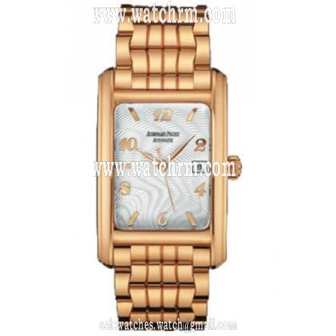 Audemars Piguet Silver Dial 18kt Pink Gold Men's Watch 15134OR.OO.1206OR.01