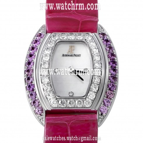 Audemars Piguet Silver Dial Diamond Ladies Watch 67528BC.ZF.A066LZ.01