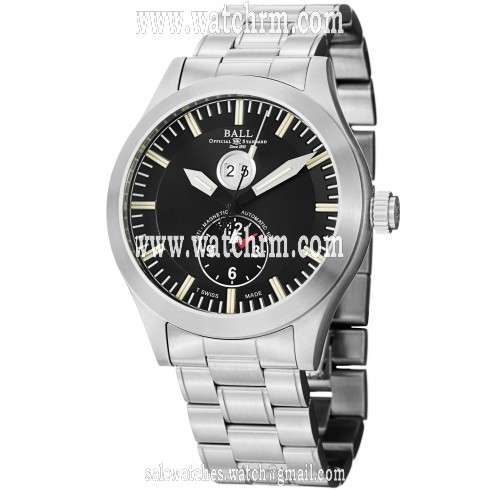 Ball Aviator Automatic Black Dial Stainless Steel Men's Watch GM2086C-S1-BK