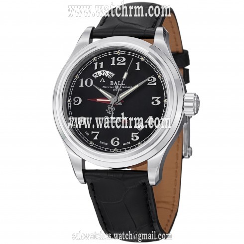 Ball Train Master Dual Time Automatic Black Dial Men's Watch GM1020D-LCJ-BK