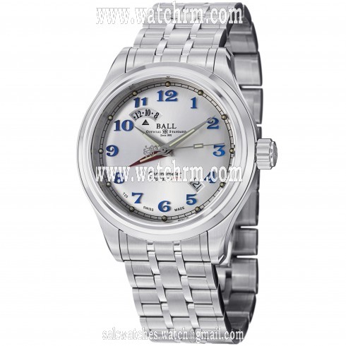 Ball Train Master Dual Time Automatic Silver Dial Men's Watch GM1020D-SCJ-SL