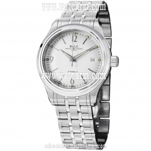 Ball Train Streamliner Automatic Silver Dial Steel Men's Watch NM1060D-SJ-WH