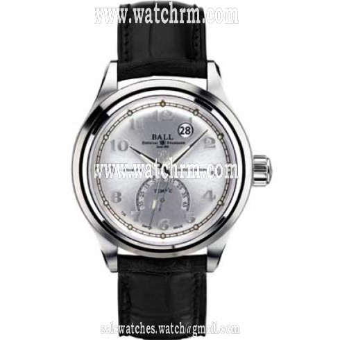 Ball Trainmaster Celsius Automatic Silver Dial Leather Men's Watch NT1050D-LJ-SLC