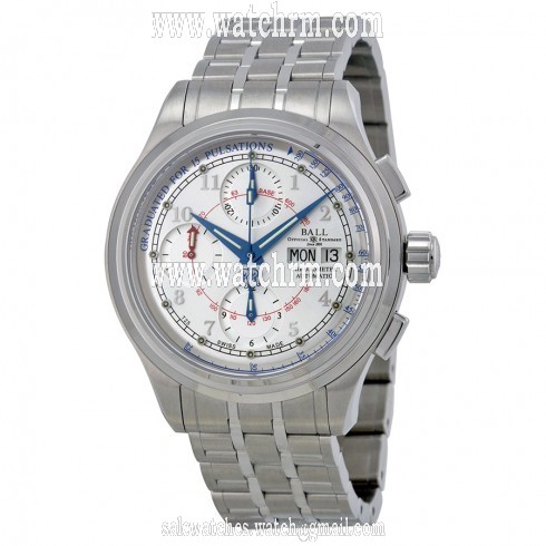 Ball Trainmaster Pulse Meter Automatic Silver Dial Men's Watch CM1010DSCJWH