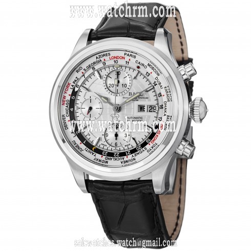 Ball Trainmaster World Time GMT Chronograph Silver Dial Men's Watch CM2052D-LJ-SL