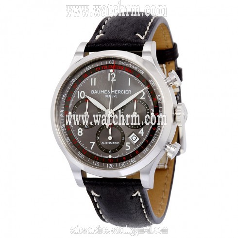 Baume and Mercier Capeland Chronograph Grey Dial  Men's Watch 10003