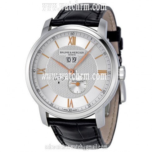Baume and Mercier Classima Silver Dial Stainless Steel Men's Watch 10038