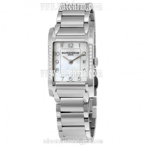 Baume and Mercier Hampton Mother of Pearl Diamond Ladies Watch 10051