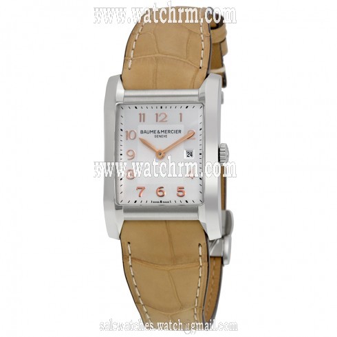 Baume and Mercier Hampton Silver Dial Stainless Steel Ladies Watch 10081