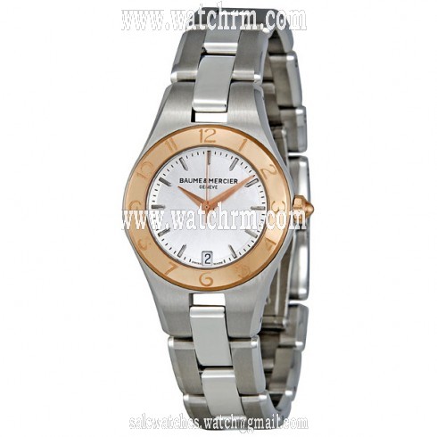 Baume and Mercier Linea Rose Gold Bezel Ladies Watch 10014