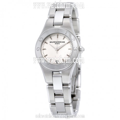 Baume and Mercier Linea Silver Dial Ladies Watch 10009