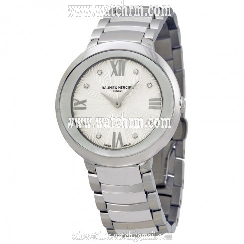 Baume and Mercier Promesse Mother of Pearl Stainless Steel Ladies Watch 10178