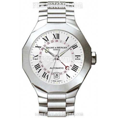 Baume and Mercier Riviera GMT Time Steel Men's Watch 8670