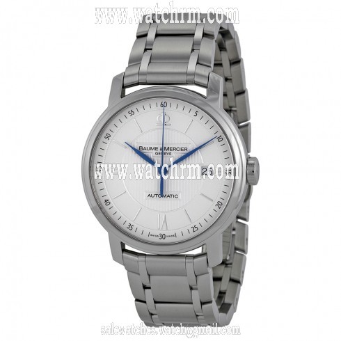 Baume and Mercier Silver Dial Stainless Steel Automatic Men's Watch 08837