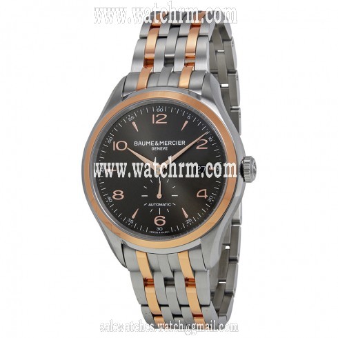 Baume Et Mercier Clifton Black Dial Two-Tone Stainless Steel Men's Watch 10210