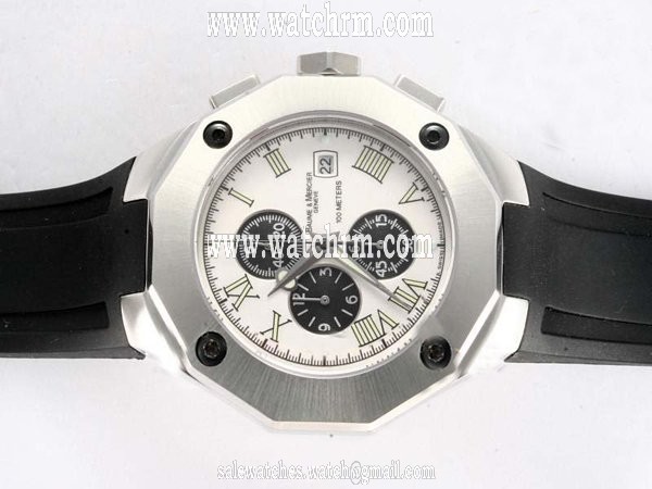 Baume Mercier Riviera XXL 8594 43mm Mens Stainless Steel Case Watch