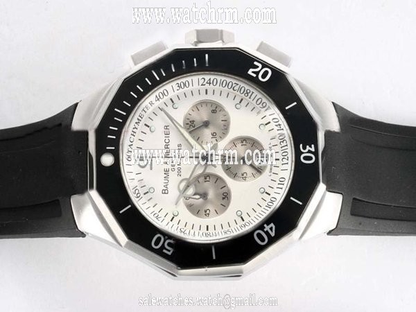 Baume Mercier Riviera XXL 8723 White Dial Automatic 43mm Watch