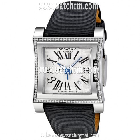Bedat No. 1 Diamond Steel Black Ladies Watch 114.020.100