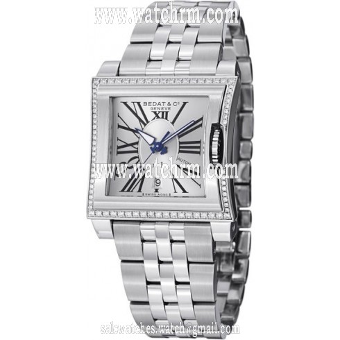 Bedat No 1 Silver Dial Diamond Bezel Stainless Steel Ladies Watch 118.021.101